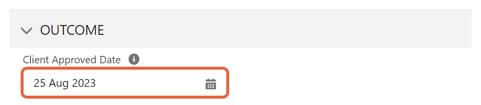Client Approved Date